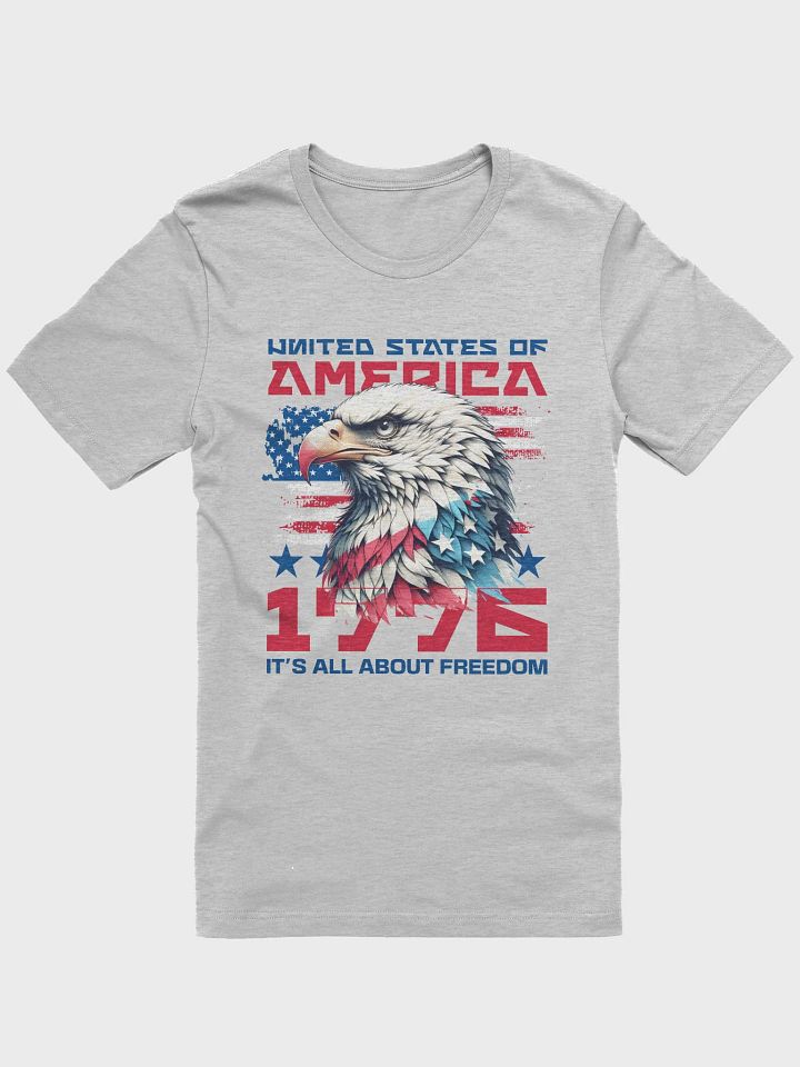 United state eagle shirt, USA freedom Tshirt, independence day retro tee product image (1)