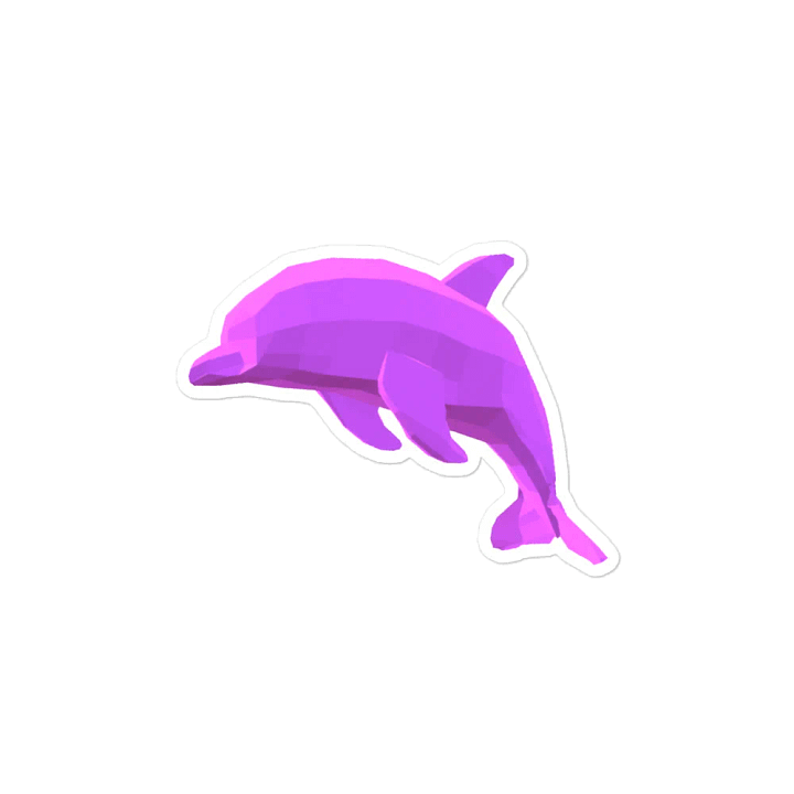 3D Dolphin Magnet 3