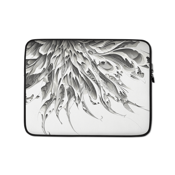 Mesmerizing Black and White Fractal Art - Perfect for Modern Decor product image (1)