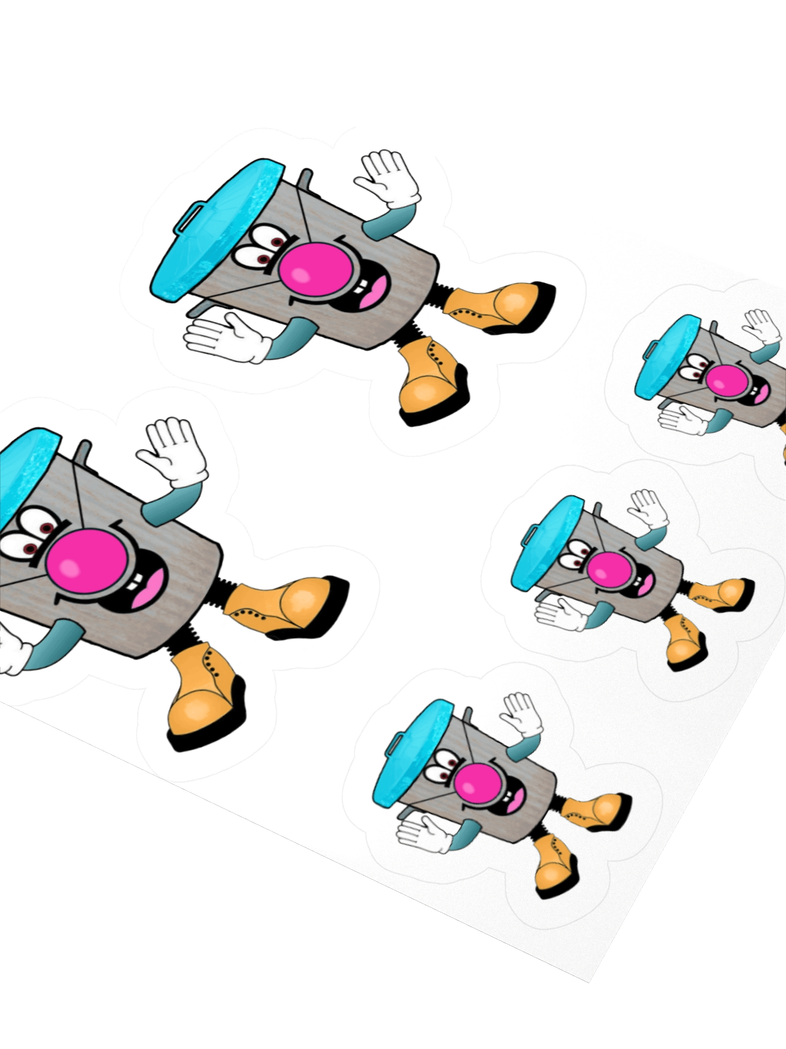 'Rusty Receptacle' Unique Character Stickers product image (3)