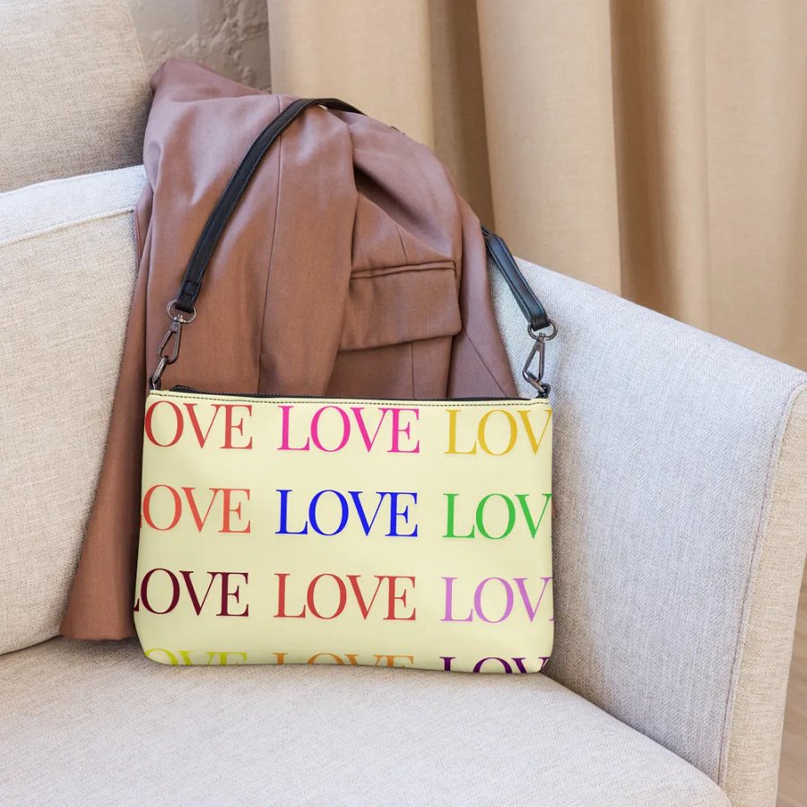 Love Grid All-Over Crossbody Bag product image (6)