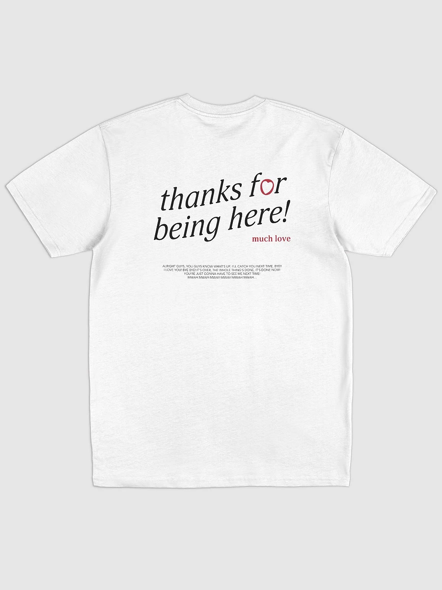 thanks for being here! Shirt (Red) product image (15)