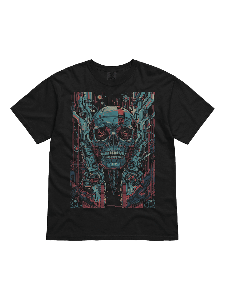 Emerging Cyborg Skull Heavyweight T-Shirt product image (1)