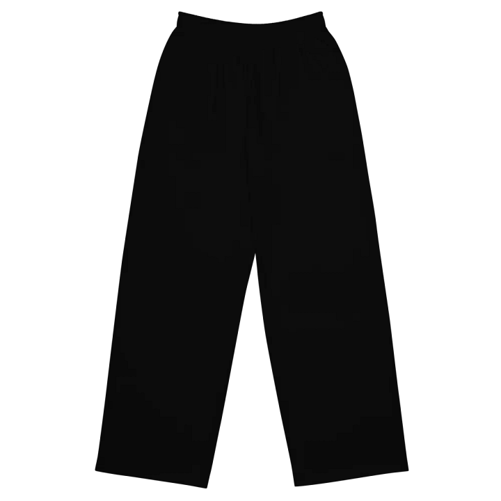 Black Unisex Wide Leg Pants product image (1)