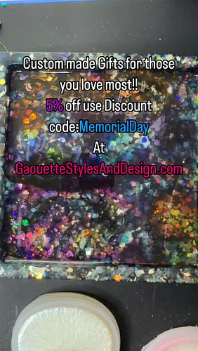 Custom Hand made gifts for those you love ( including yourself) 5% off for this weekend coupon code: MemorialDay visit Gaouet...