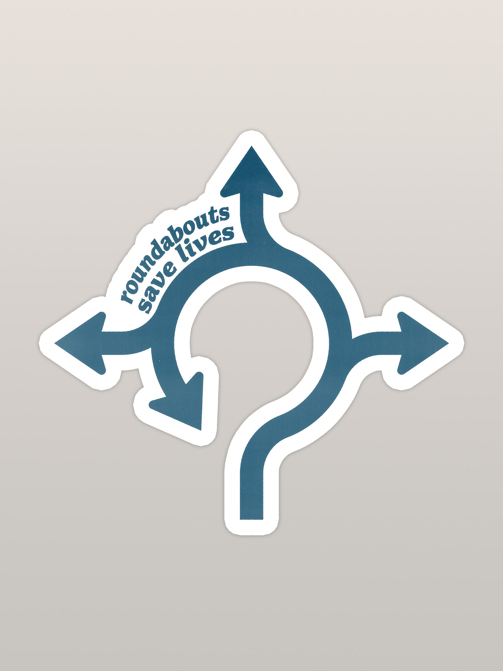 Roundabouts Save Lives Sticker product image (1)