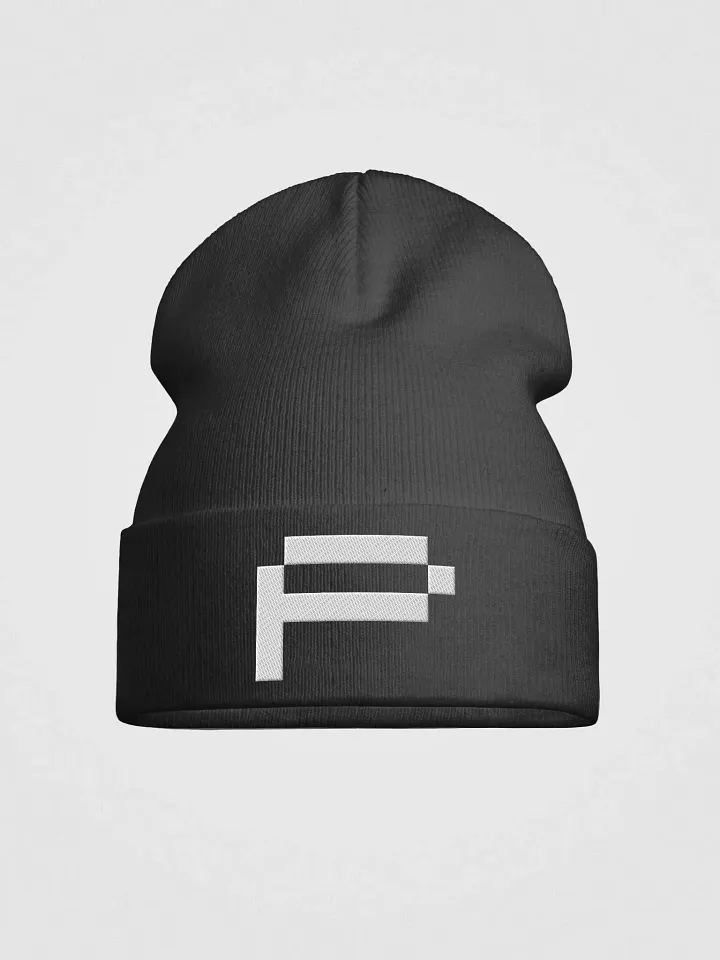 Pix Stitch 'P' White Otto Knit Beanie product image (1)