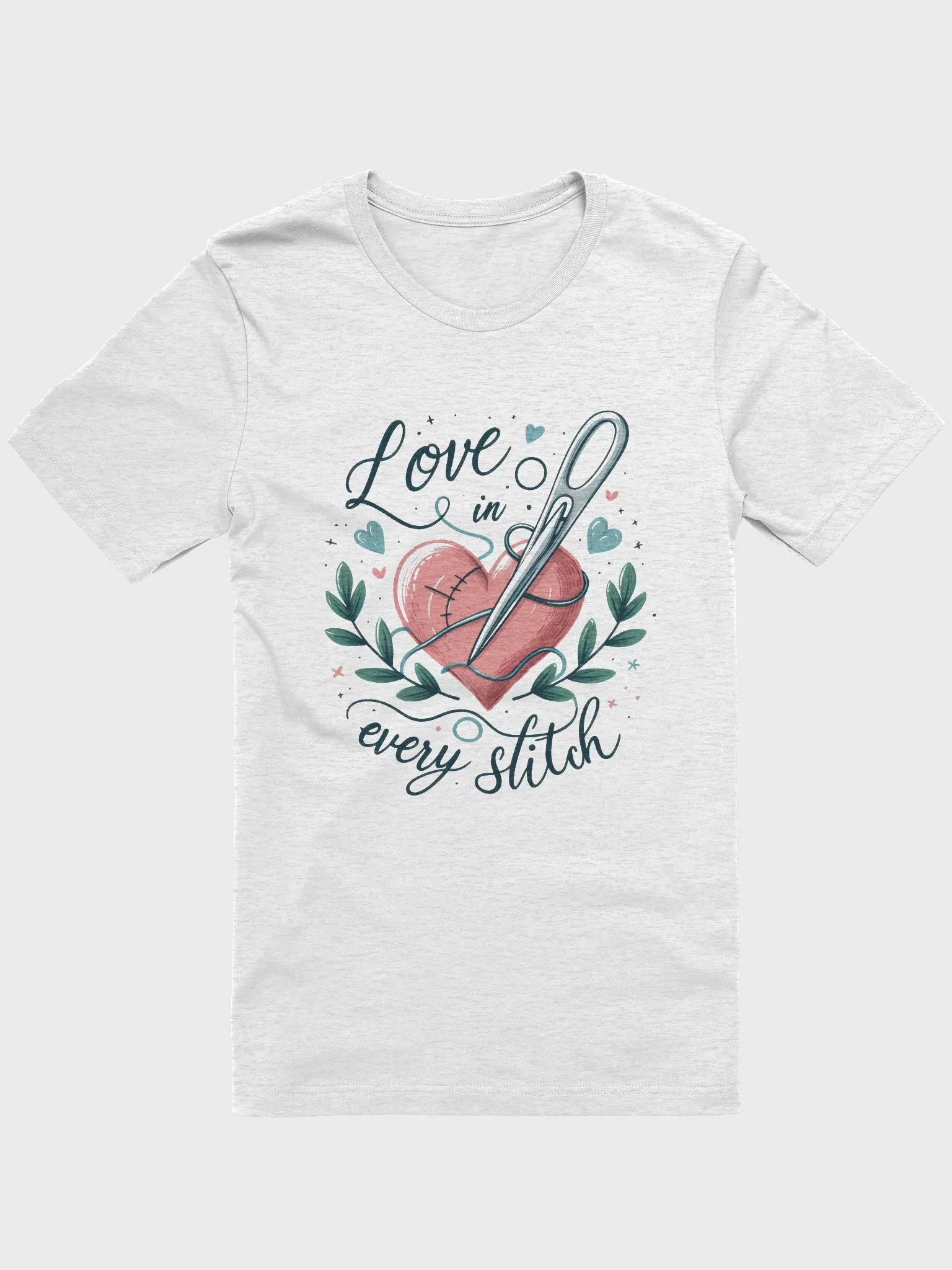 Heartfelt Stitched Love T-Shirt product image (6)