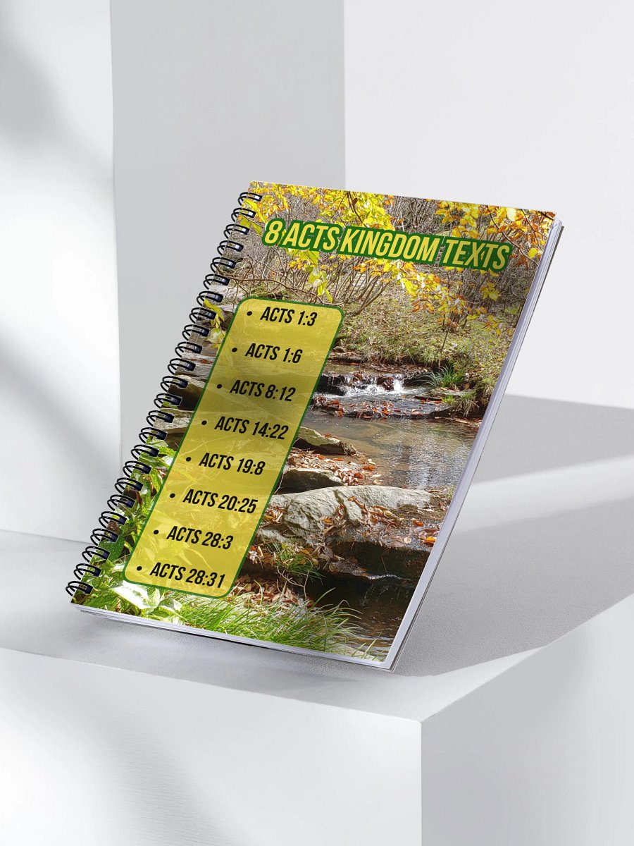 8 Acts Kingdom Texts Spiral Notebook product image (3)