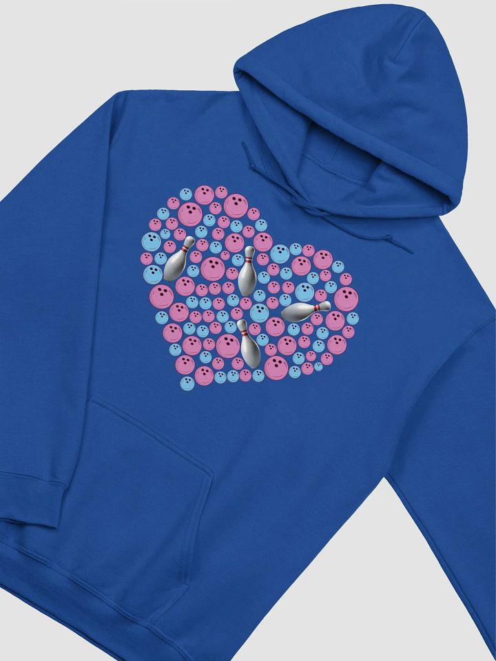 Pure Heart Bowling Pink And Blue Strike of Love Bowling Heart Hoodie product image (16)