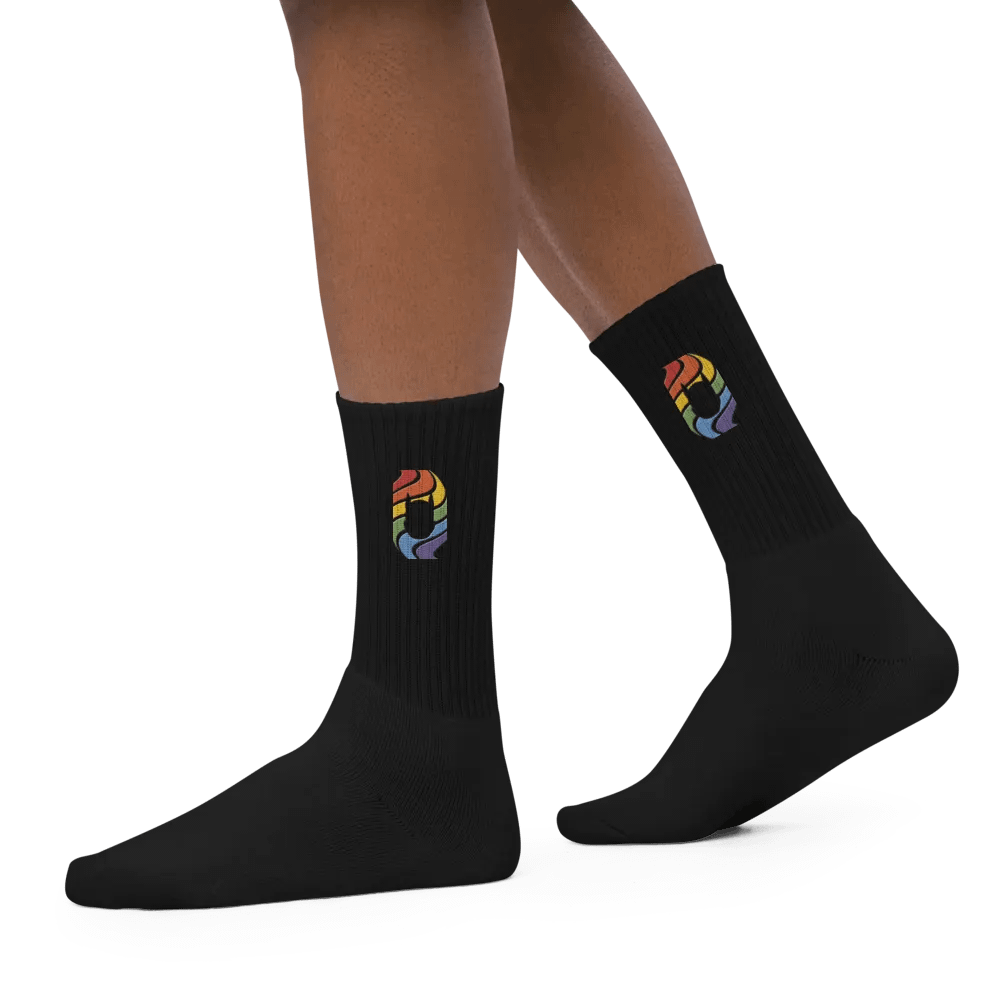 Pup in Rainbow - Embroidered Socks product image (8)