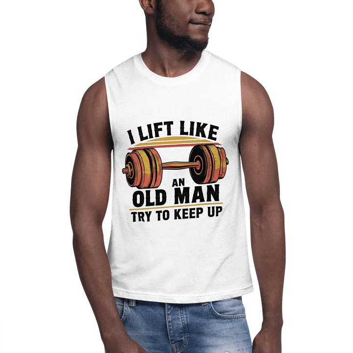 Old Man Lifting Muscle Tank product image (1)
