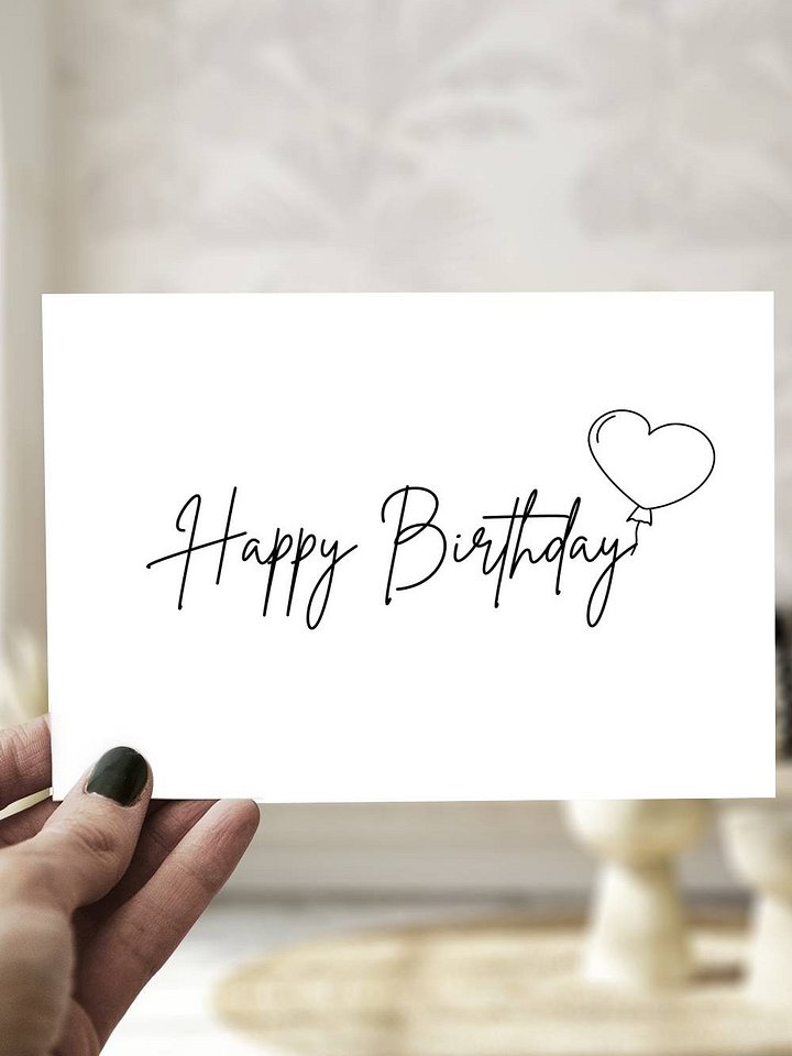 Minimalist Birthday Greeting Card product image (1)