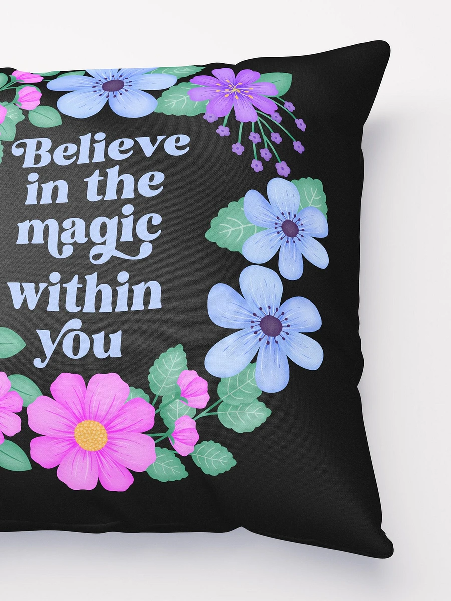 Believe in the magic within you - Motivational Pillow Black product image (3)