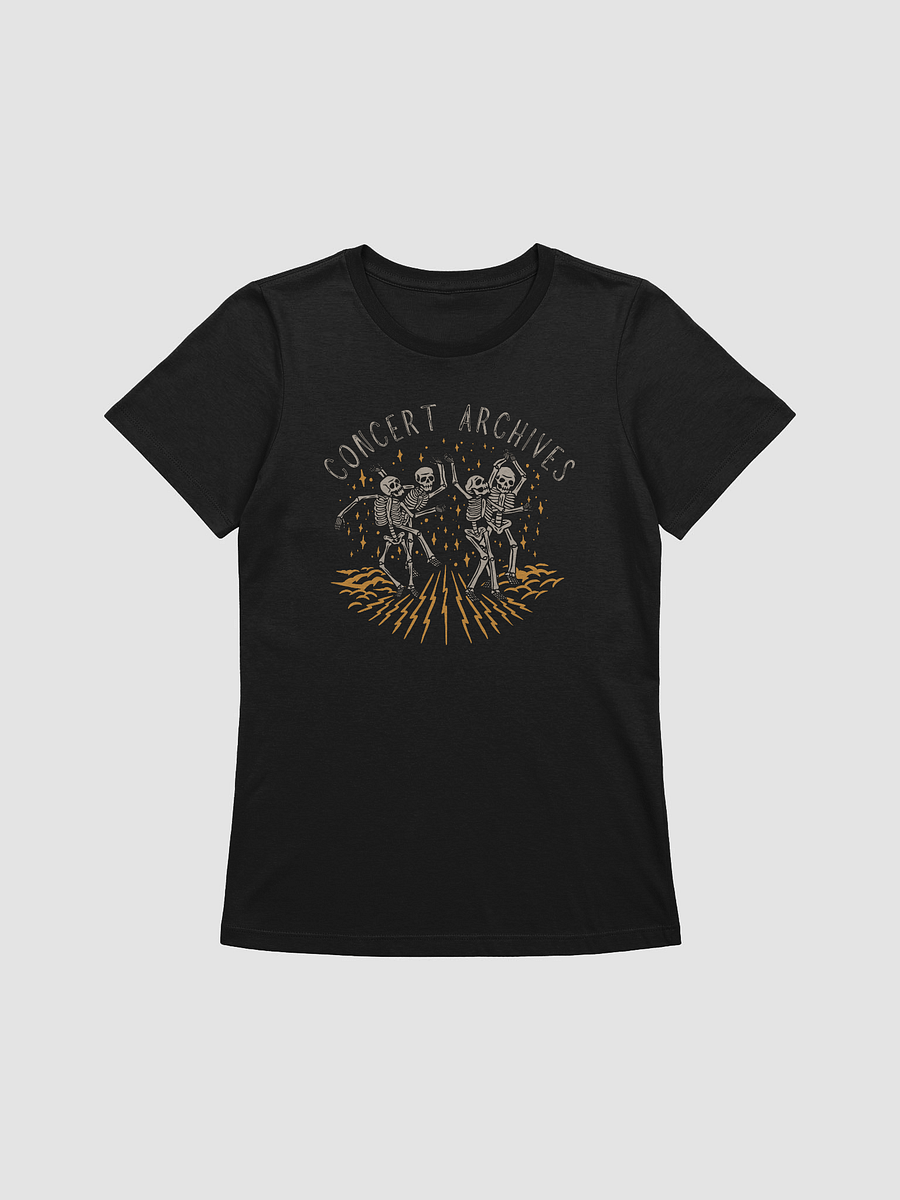 Dancing Skeletons Women's Fitted T-Shirt (Logo on Back) product image (1)