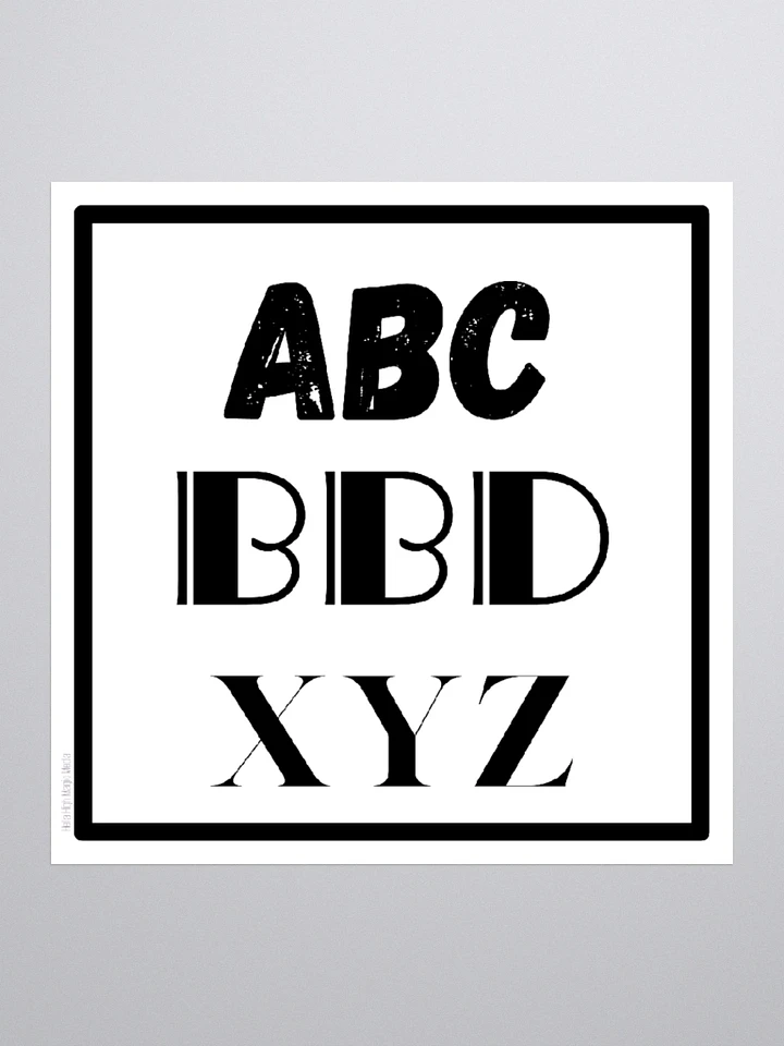 ABCBBDXYZ IFYKYK! Sticker product image (1)