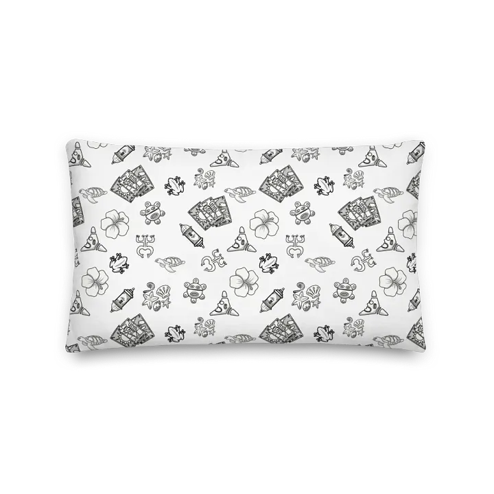 Boricua Pride Puerto Rican Tattoo-Inspired Throw Pillow product image (1)