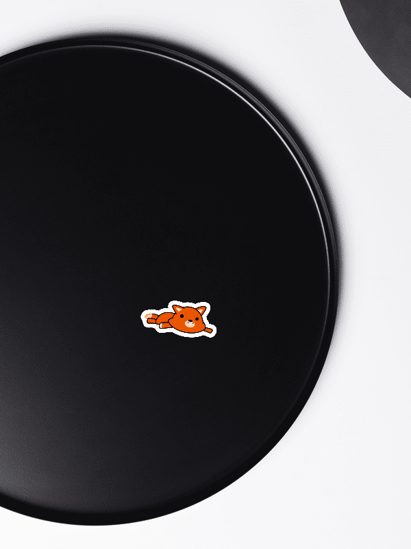 Fox Plush Die-Cut Magnets (Black Outline) product image (2)