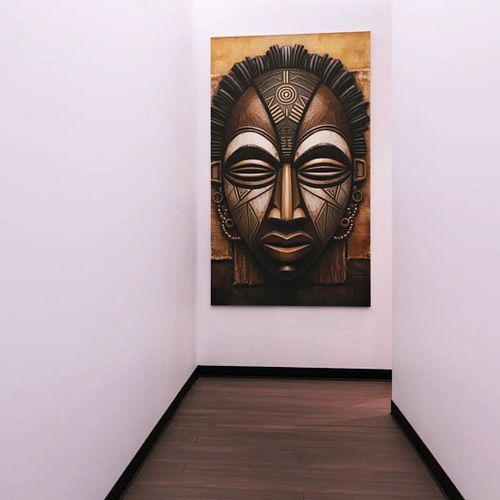 Elevate your space with this captivating African Heritage mask poster.  Intricate design, museum-quality print, and eco-consc...