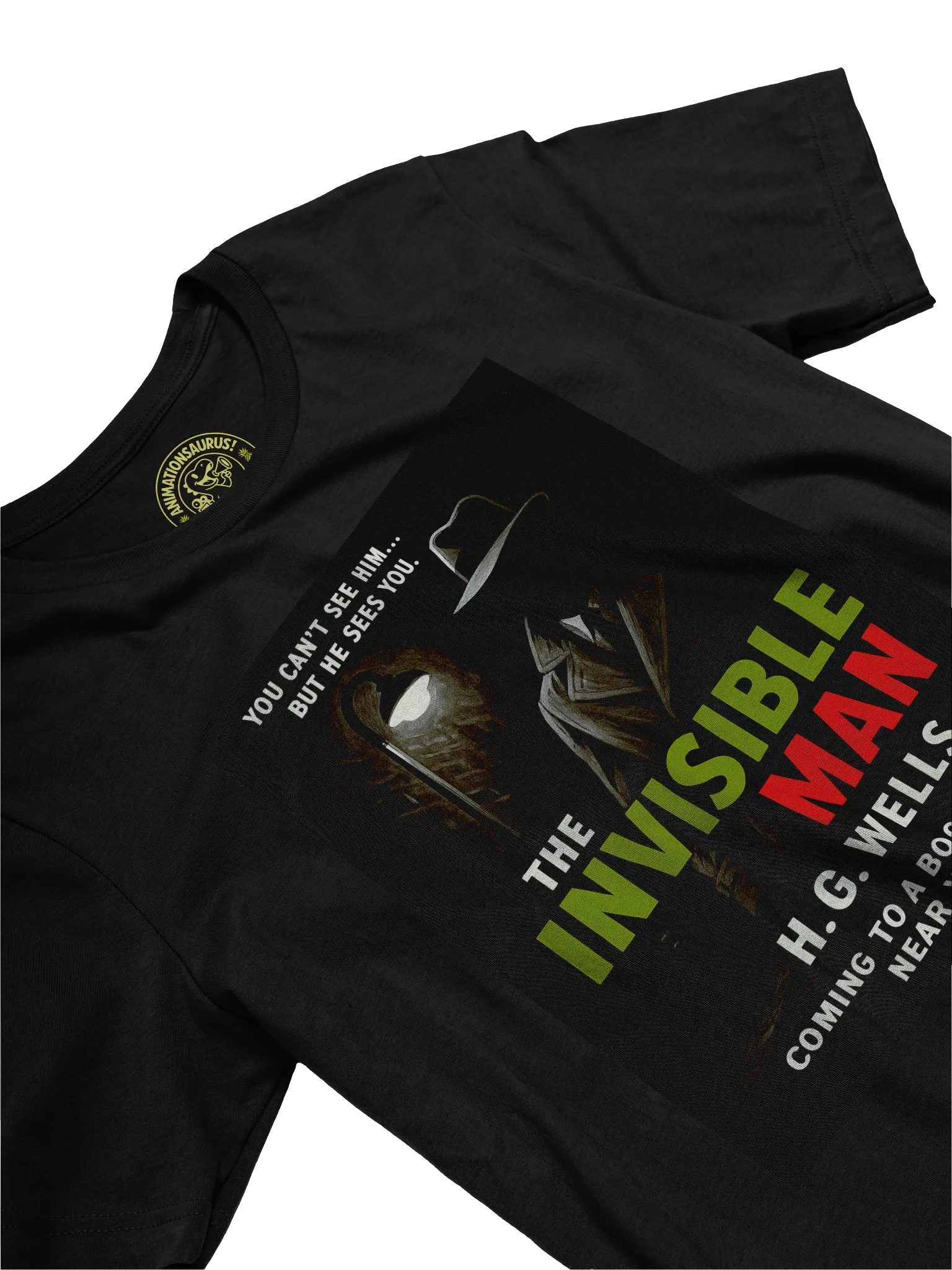 "The Invisible Man" 1950's Faux Retro Film Poster H.G. Wells Concert Tee Fit Unisex T-Shirt product image (25)