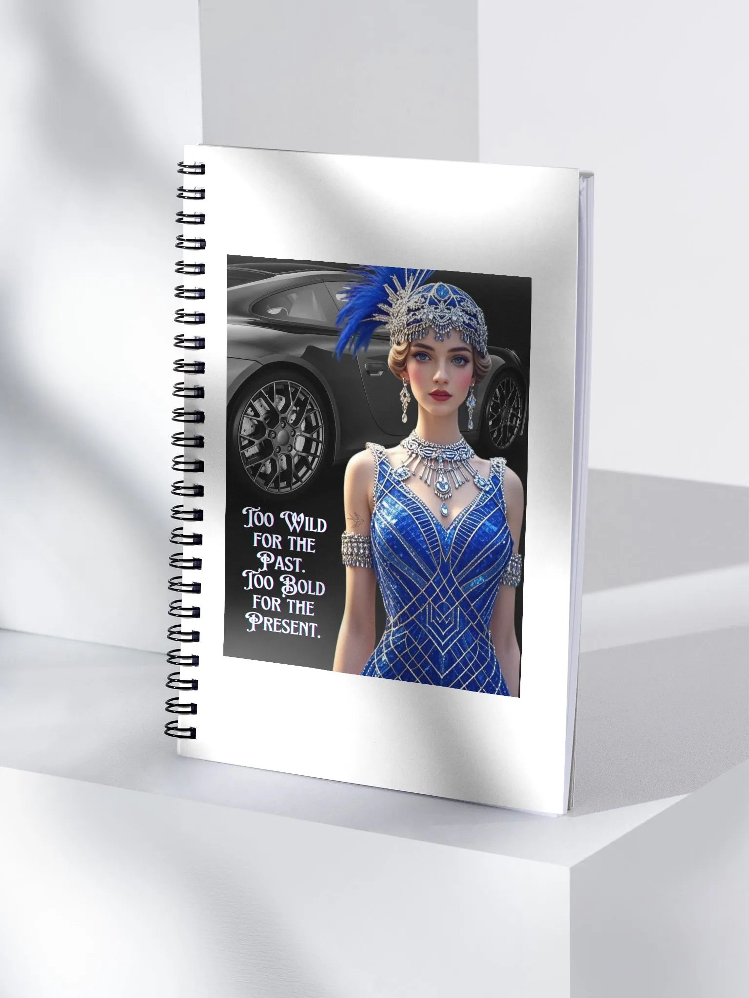 1920s Inspired Notebook Printed Front and Back Covers - 140 Page Notebook product image (4)