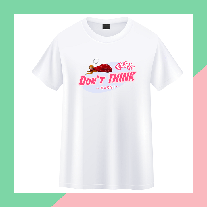 Limited Edition “Don’t Think Fest!” T-shirt collection in white By MAART STUDIO product image (1)