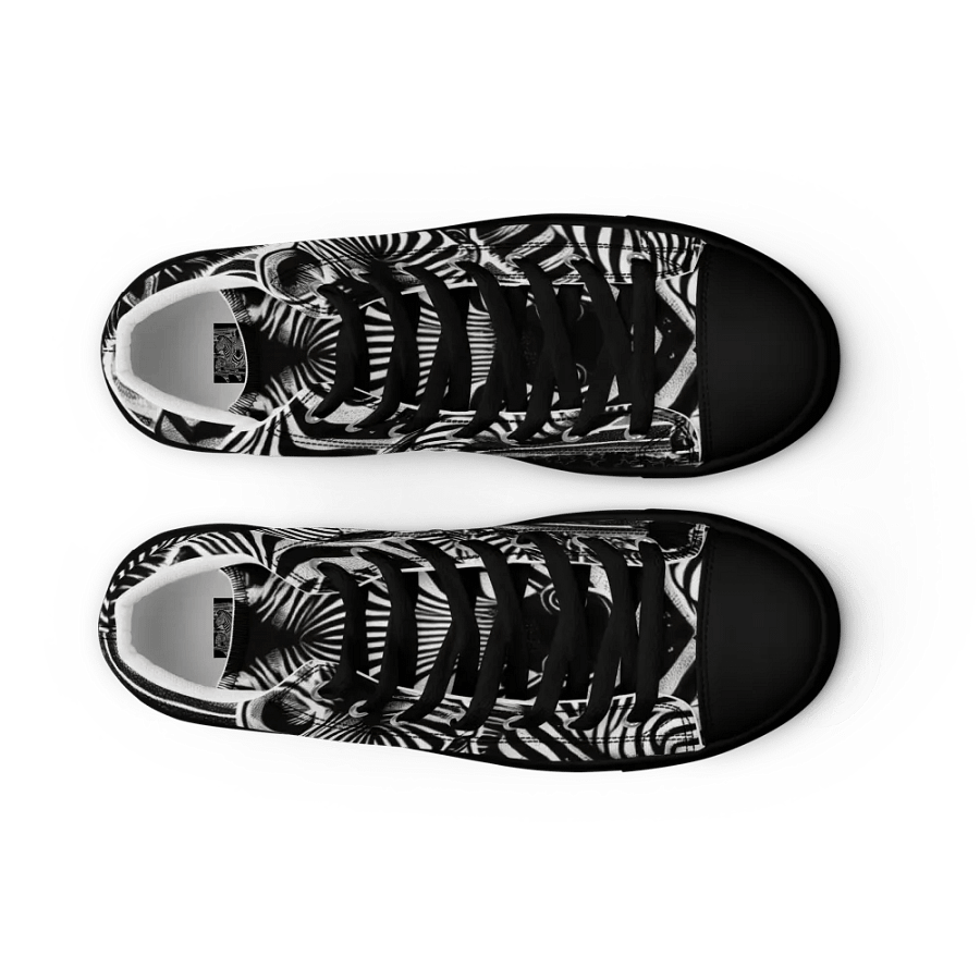 Zebra Dreams High Top Canvas Shoes product image (9)