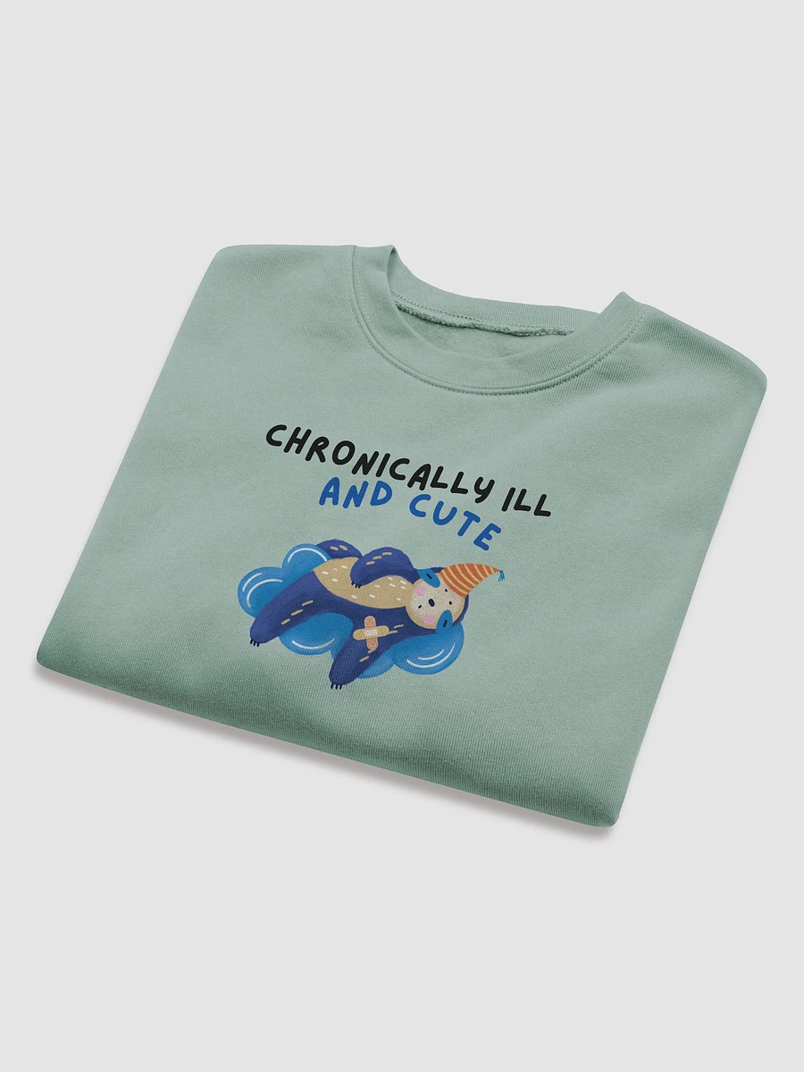 Chronically ill & Cute Cropped Sweatshirt product image (8)