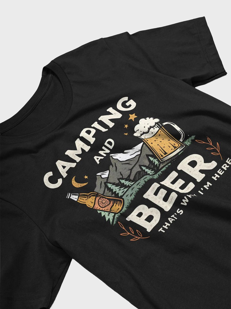 Camping and Drinking Shirt | Funny Camping and Beer Lover T-Shirt | Outdoor Camper Gift for Beer Enthusiasts product image (3)