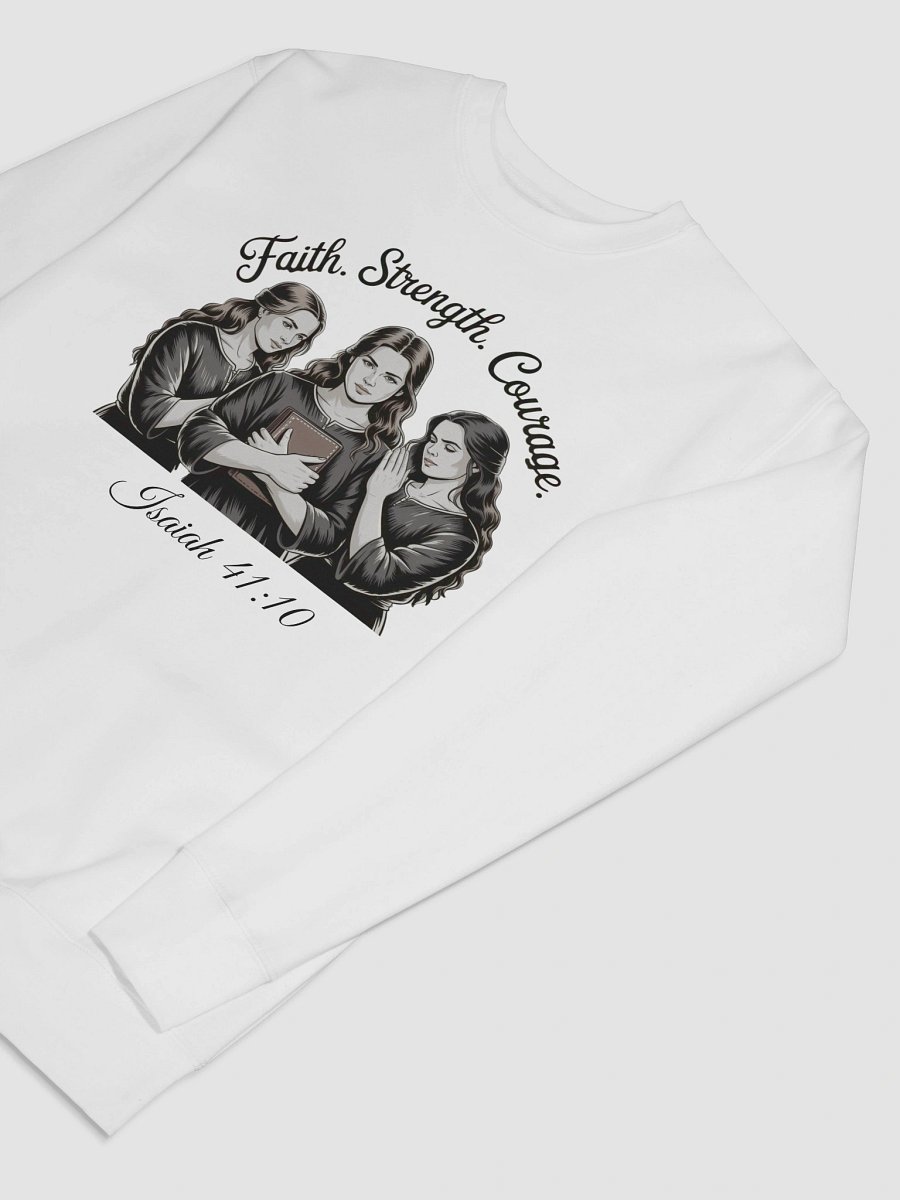 Faith Strength Courage Christian Women's Heritage Sweatshirt product image (5)