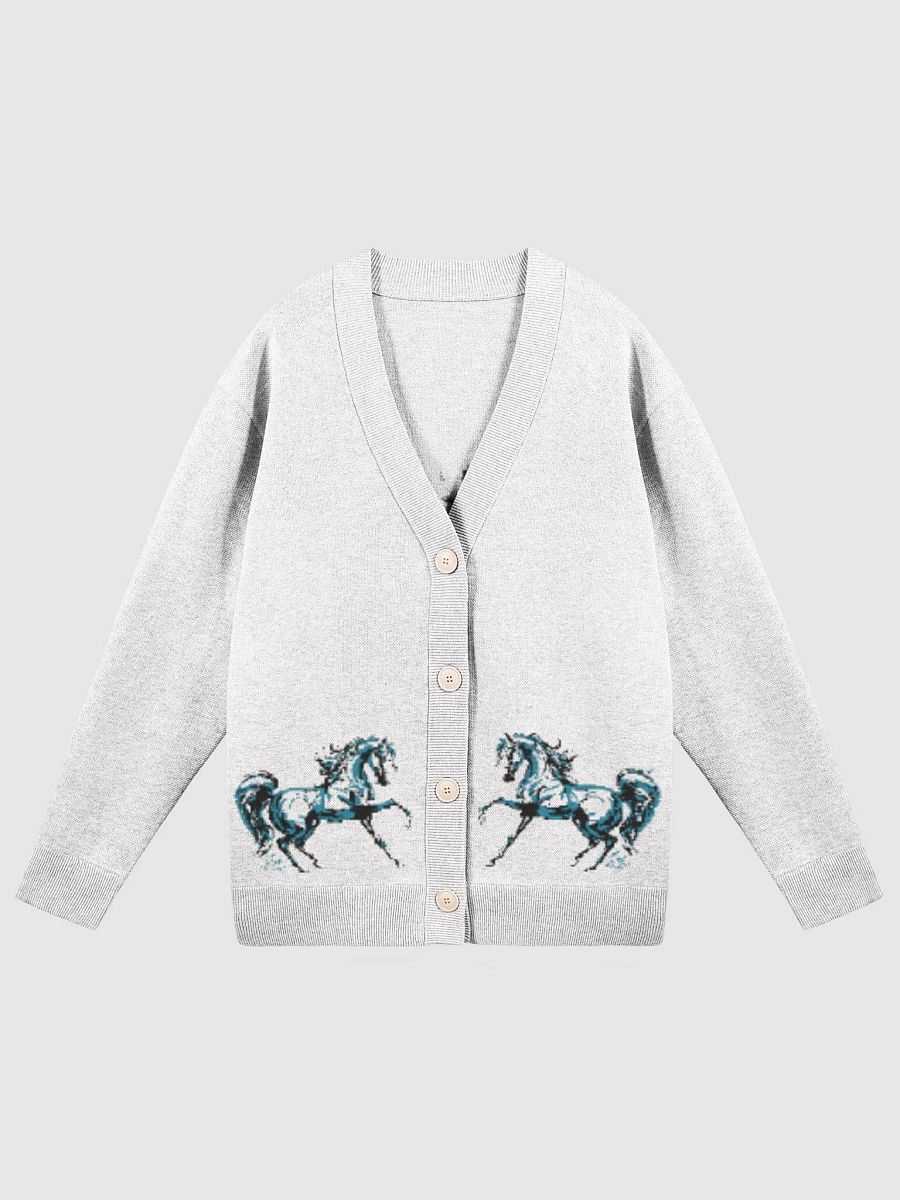 Dancing Horse Biege Knit Cardigan product image (1)