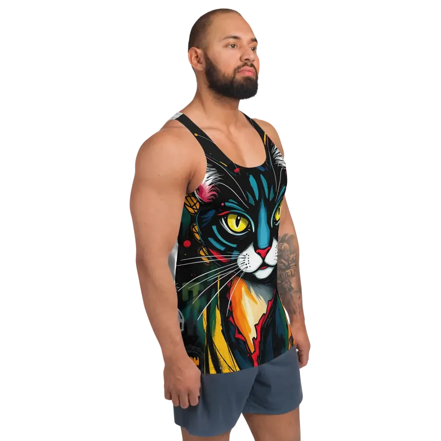 Vivid Whiskers All-Over Tank Top product image (3)
