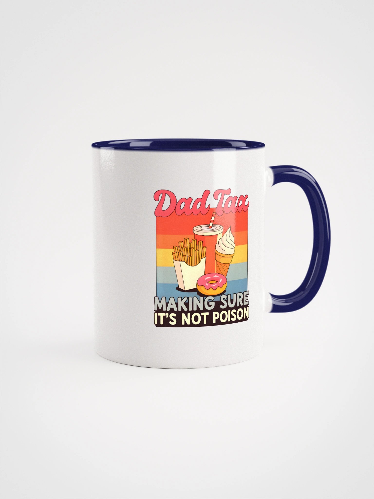 Funny Dad Tax Coffee Mug - Father's Day Gift Idea for Dads Who Steal Fries, Ice Cream & Donuts product image (2)