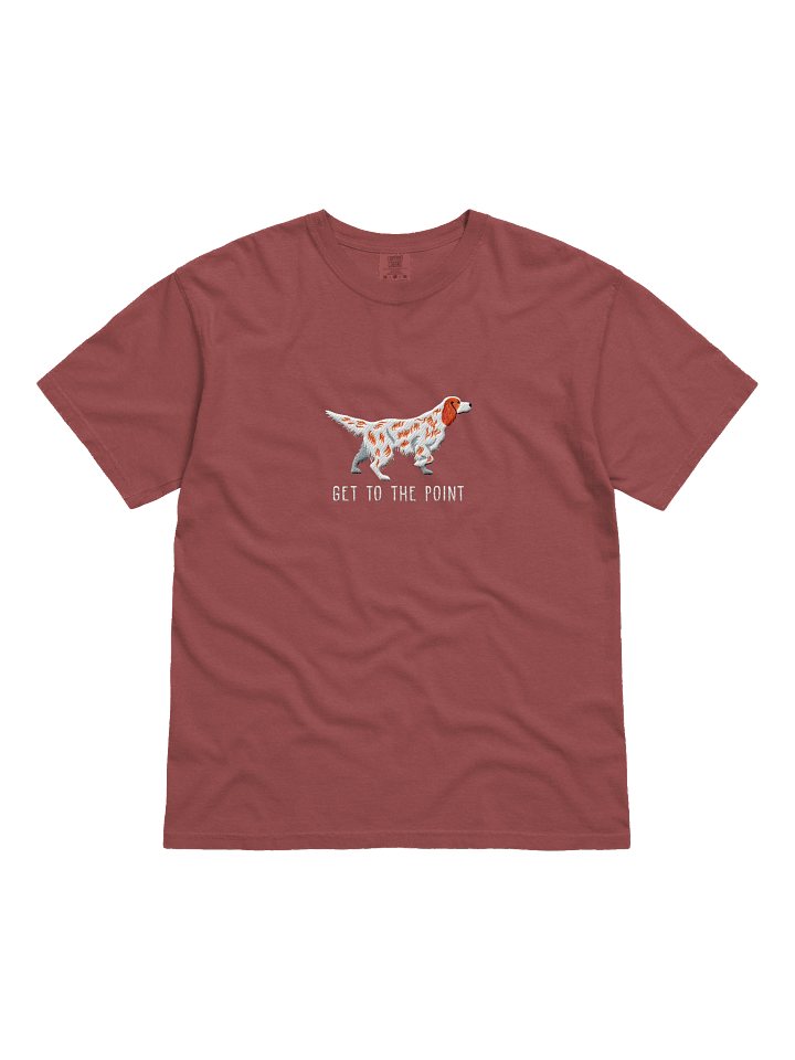 Get to the Point T-Shirt(Embroidered) of an English Setter(Orange Belton) product image (11)