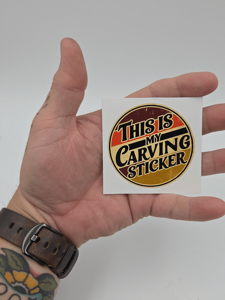 This is My Carving Sticker... Sticker product image (2)