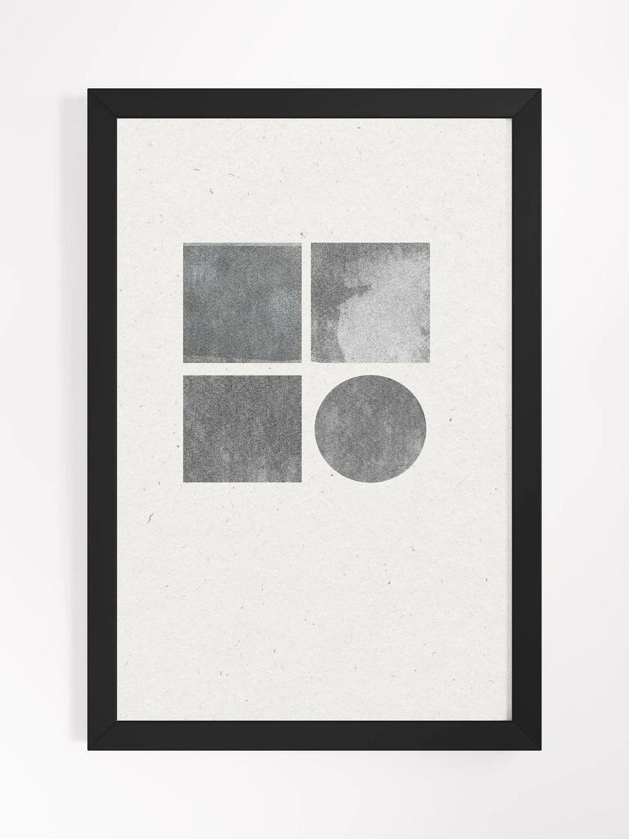 Geometric Harmony Framed Matte Poster | Sophisticated and Modern Wall Art product image (3)