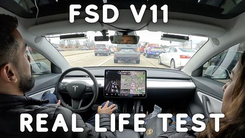 Here it is… real life test of FSD V11 2022.45.12. Video is live, link is in the bio, check it out! #fsd #fsdbeta #fsdv11 #tes...