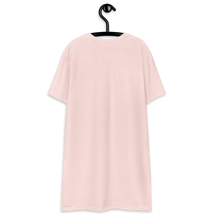 Retro Woman Drinking Wine T-Shirt Dress, Misty Rose product image (11)