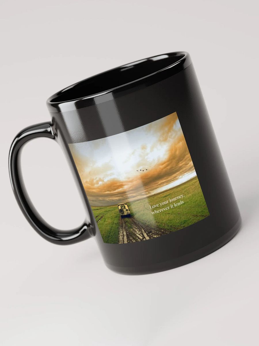 Love Your Journey Black Glossy Mug product image (6)