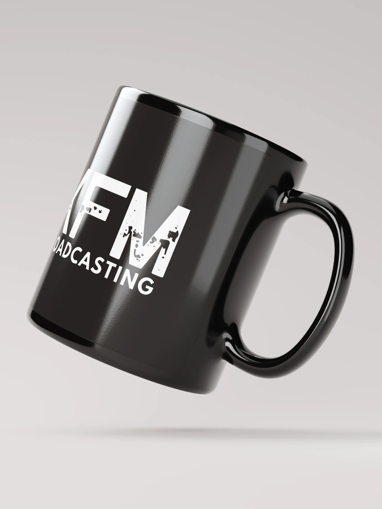 KFM Broadcasting Black Glossy Mug product image (2)