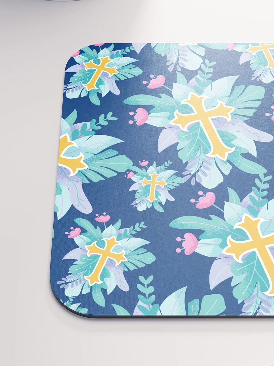 Floral Cross Patterned Mouse Pad product image (7)