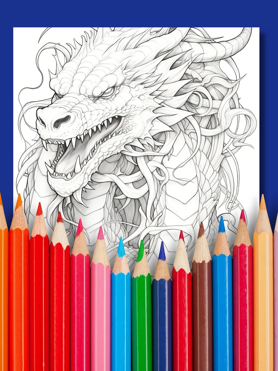 Dragon Coloring Book product image (4)