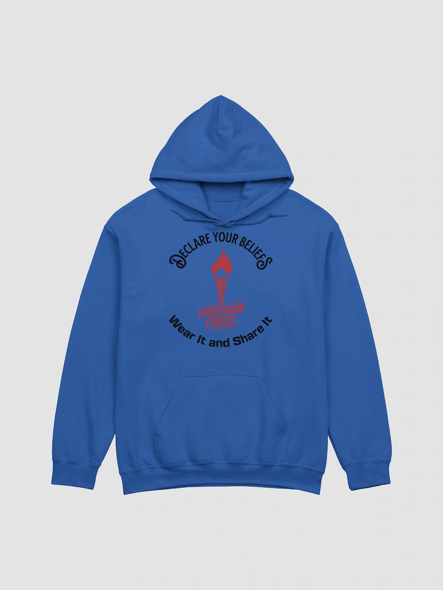 Freedom Torch – Declare Your Beliefs hoodie - black & red ink product image (8)