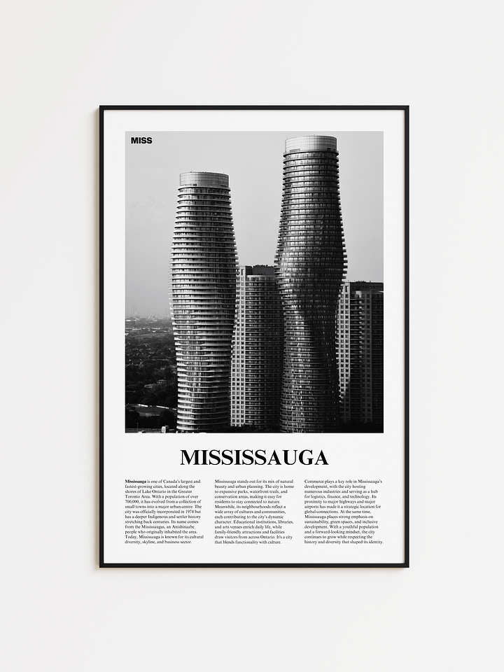 Mississauga 01 Newspaper Poster product image (1)