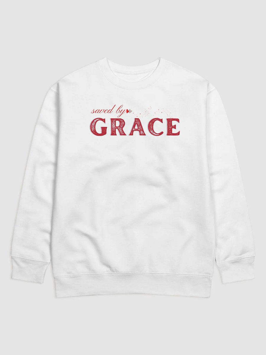 Saved By Grace, Christian Faith Heritage Sweater. product image (3)