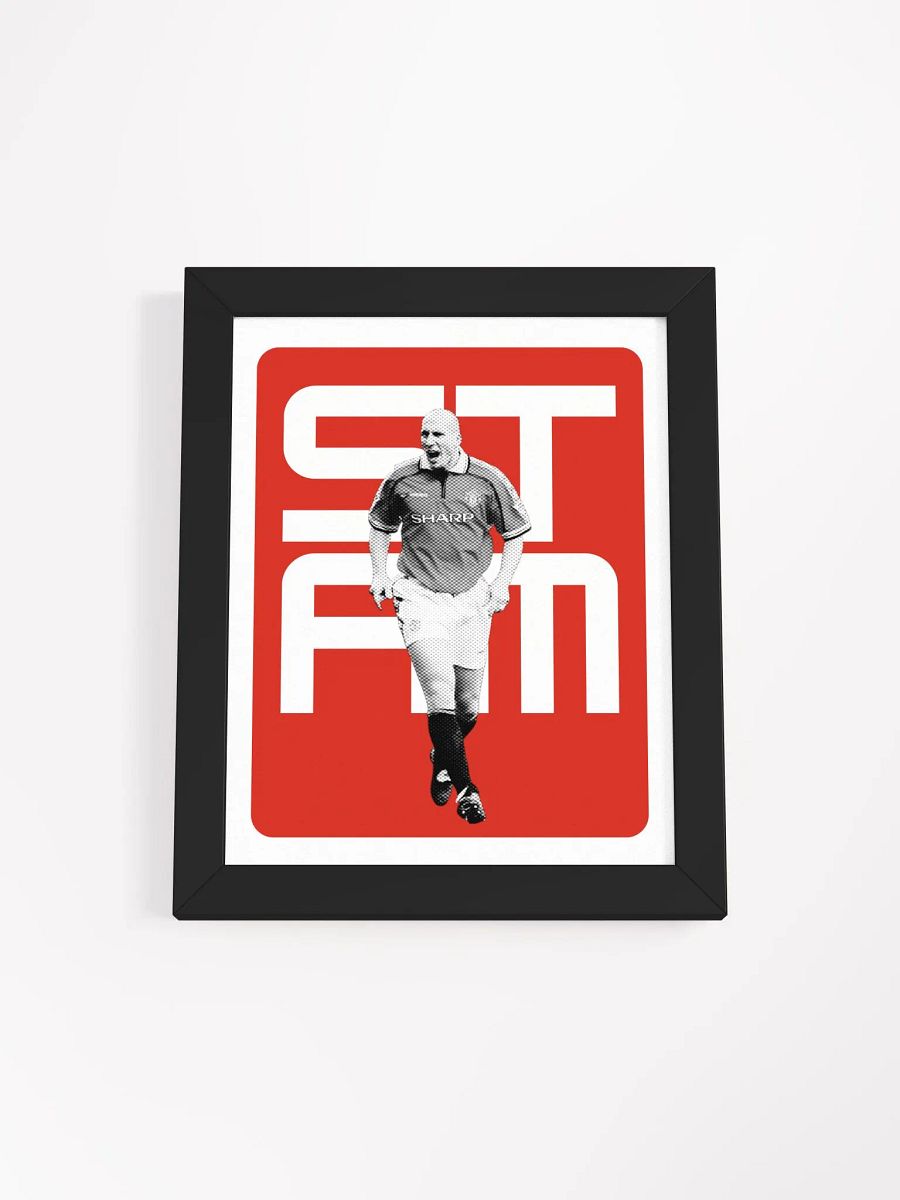 Jaap Stam BW Manchester United Name Art Framed Print product image (1)