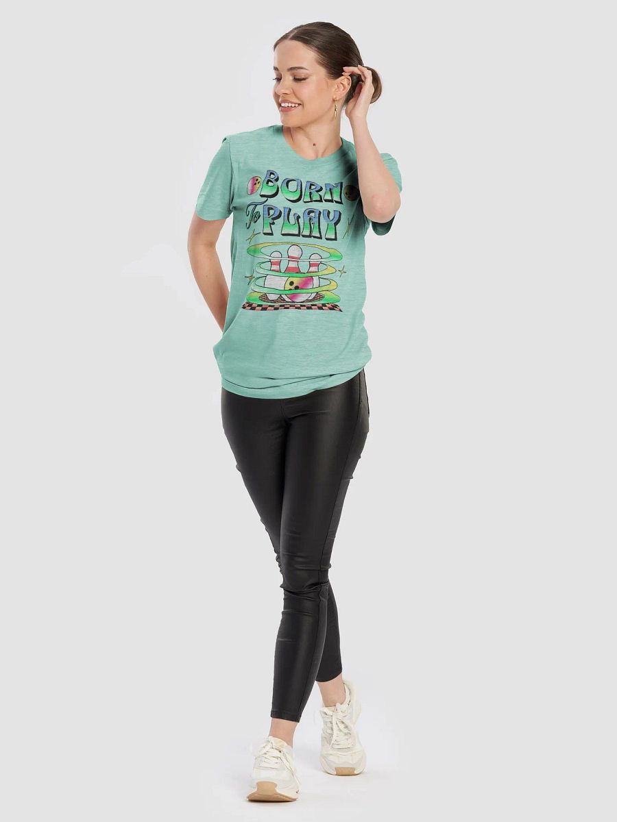 Born To Play Bowling Strike Style Tee product image (31)