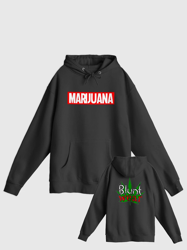 Marijuana Comics Black Hoodie w Back product image (1)
