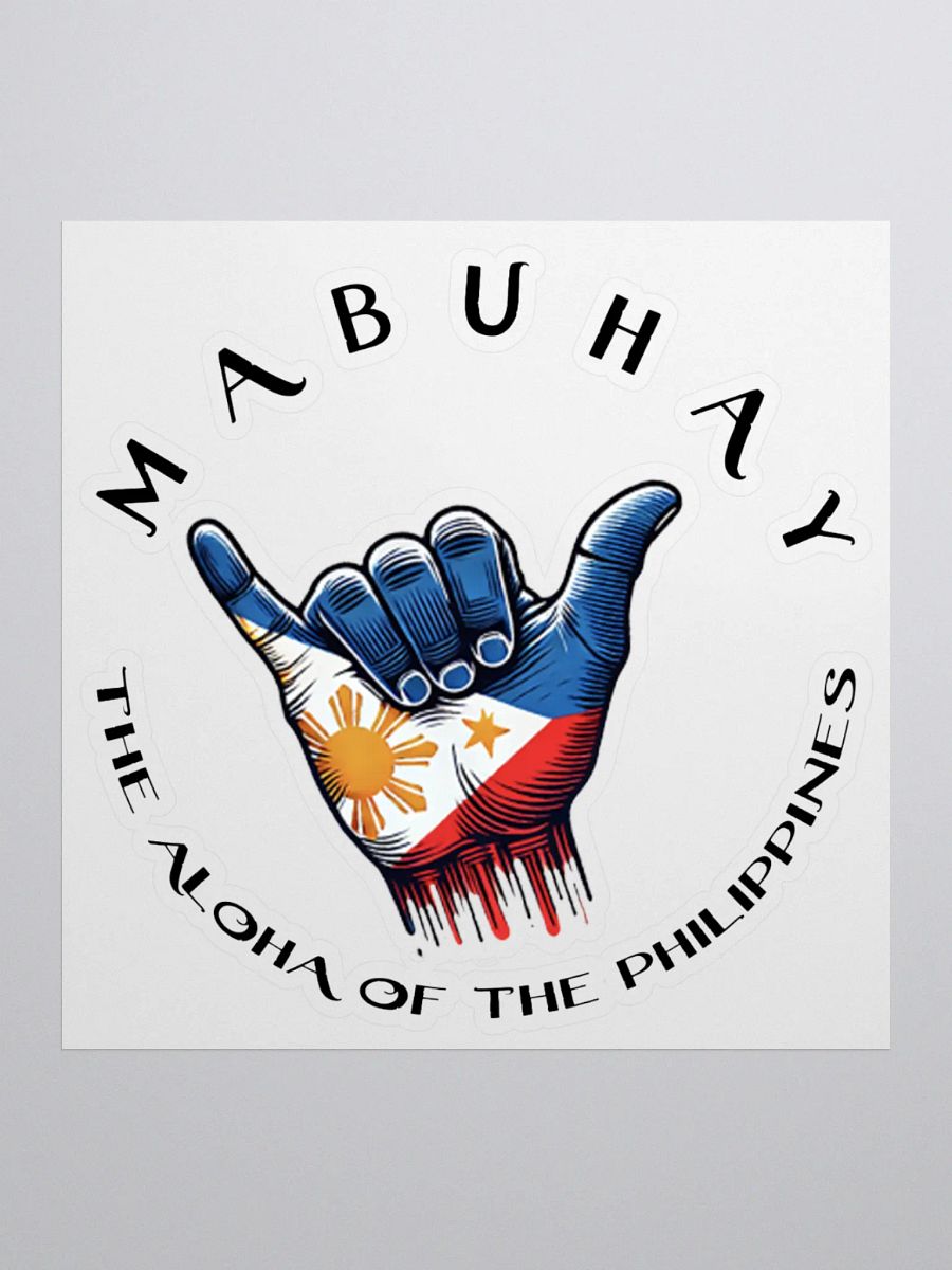 MABUHAY THE ALOHA OF THE PHILIPPINES Decal Sticker Label for Car Decals and more product image (2)