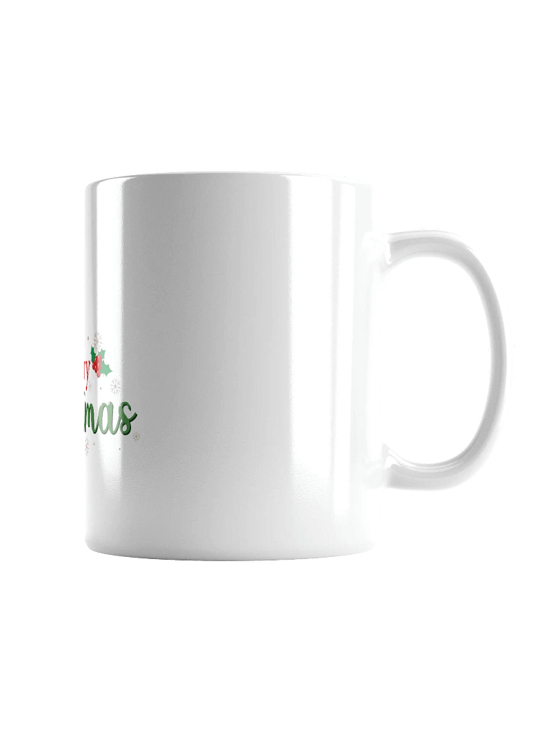 Festive Merry Christmas White Glossy Mug